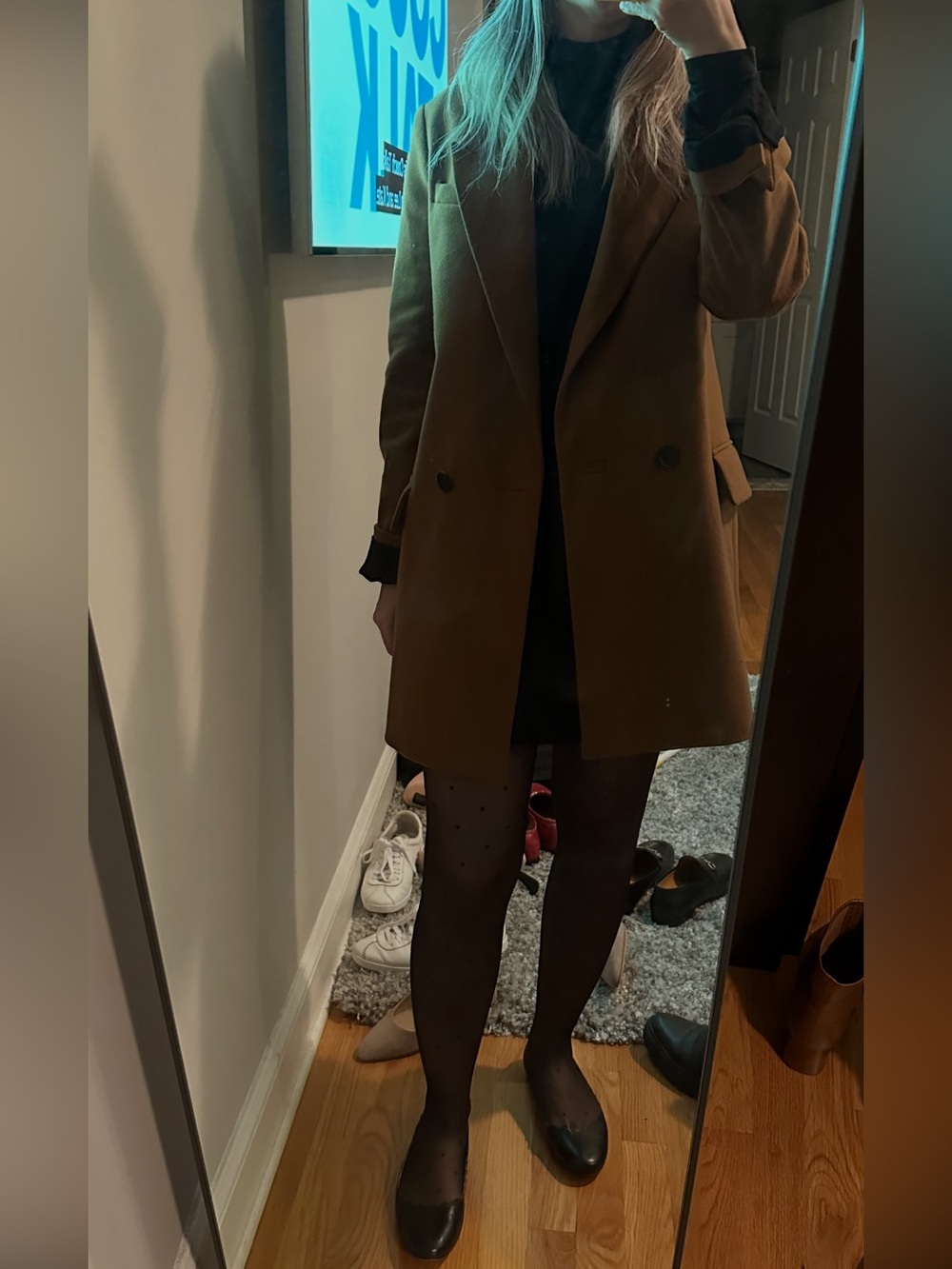 All Saints Ella Blazer in Conker Brown - Picture 10 of 10
